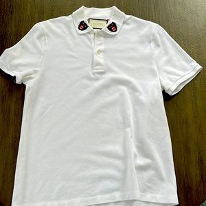 Youth Gucci Tiger Cotton Polo shirt